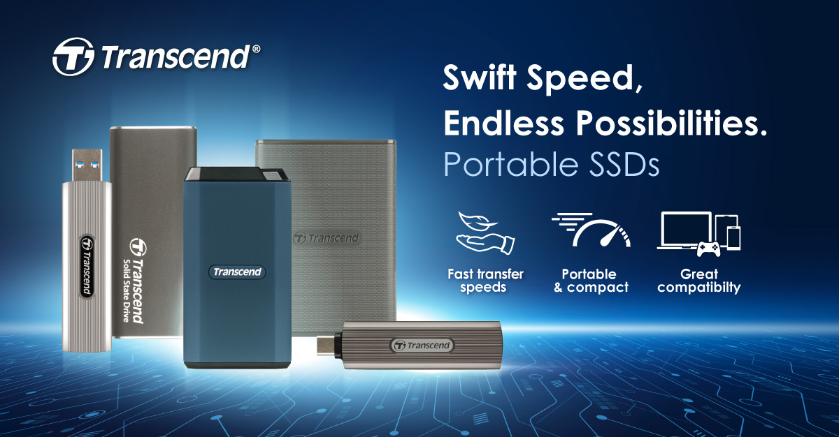 [SẢN PHẨM MỚI] Ổ cứng di động SSD Transcend ESD265C/ESD410C/ESD360C/ESD330C/ESD320A
