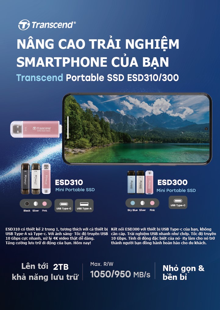 Transcend Portable SSD ESD310/300