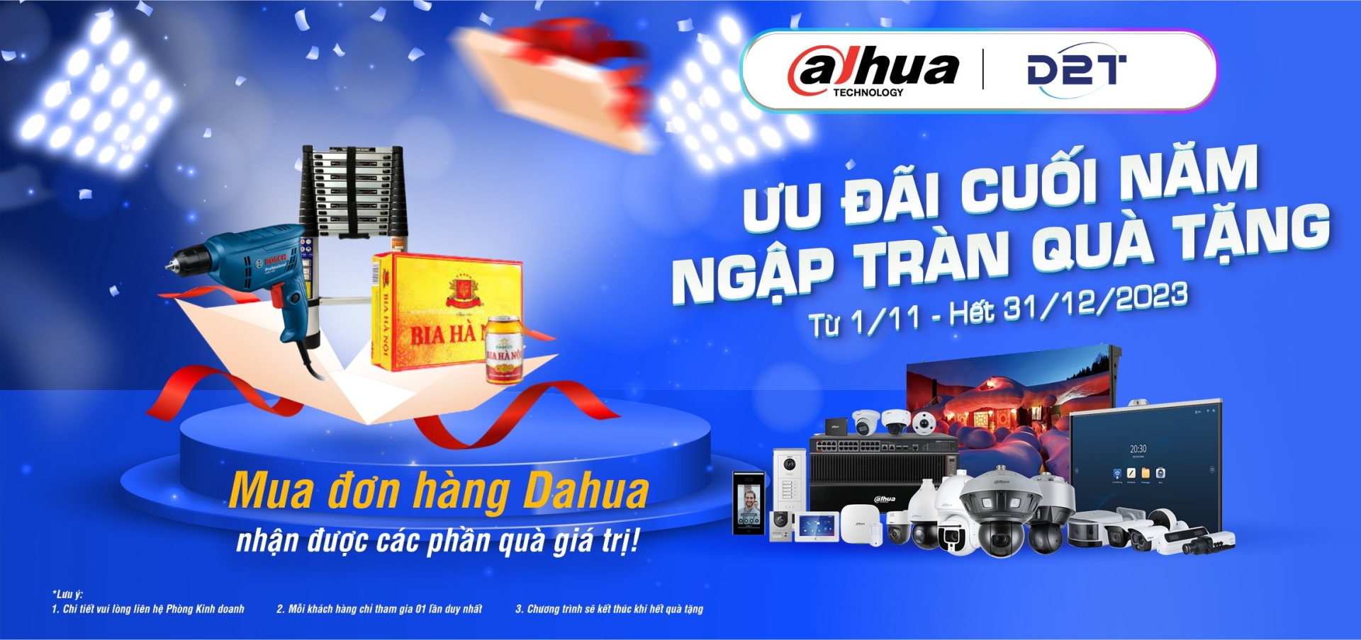 CHƯƠNG TRÌNH ƯU ĐÃI CUỐI NĂM NGẬP TRÀN QUÀ TẶNG DAHUA️