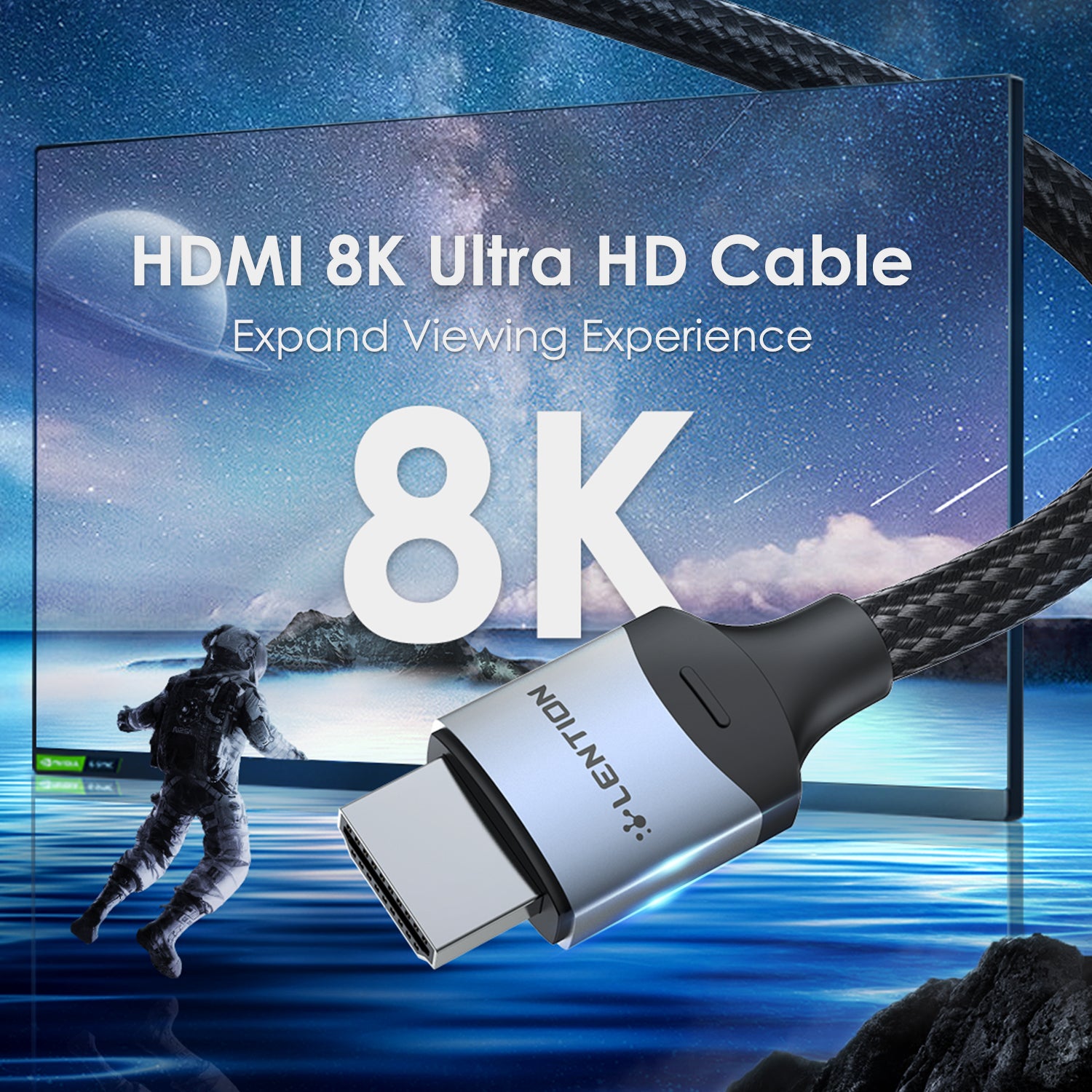 Cáp HDMI 8K60Hz dài 1.5M  Lention HH21-M1-1.5M