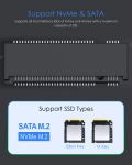 Box ổ cứng SSD M2 NVMe 0.15m Lention C9b