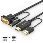 Cáp chuyển đổi HDMI to VGA (2M) Lention HpVa-2M