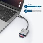 LENTION Đầu đọc thẻ USB-C sang SD / Micro SD, Bộ chuyển đổi thẻ SD 3.0 (CB-C8)