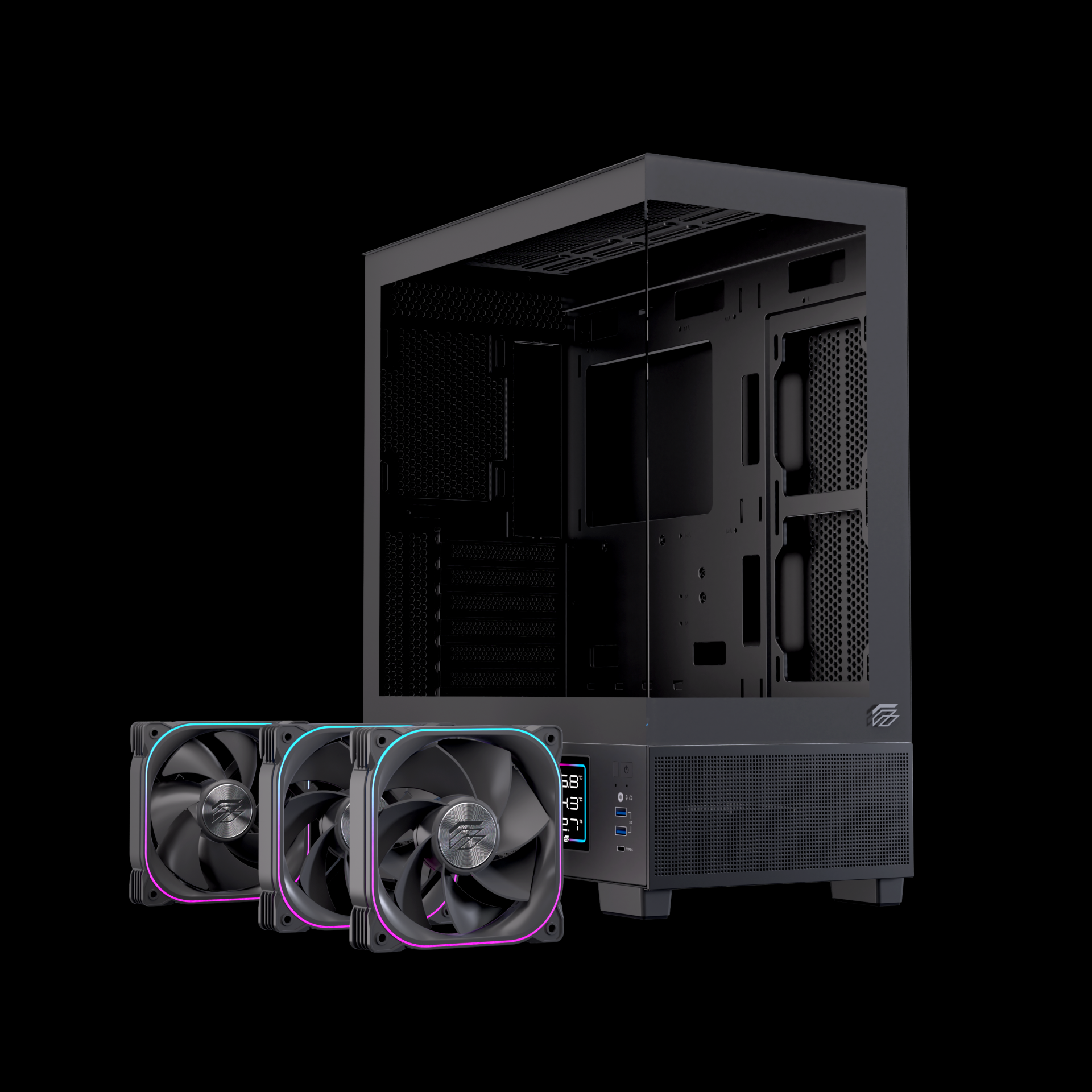CASE EINAREX S501D RGB BLACK