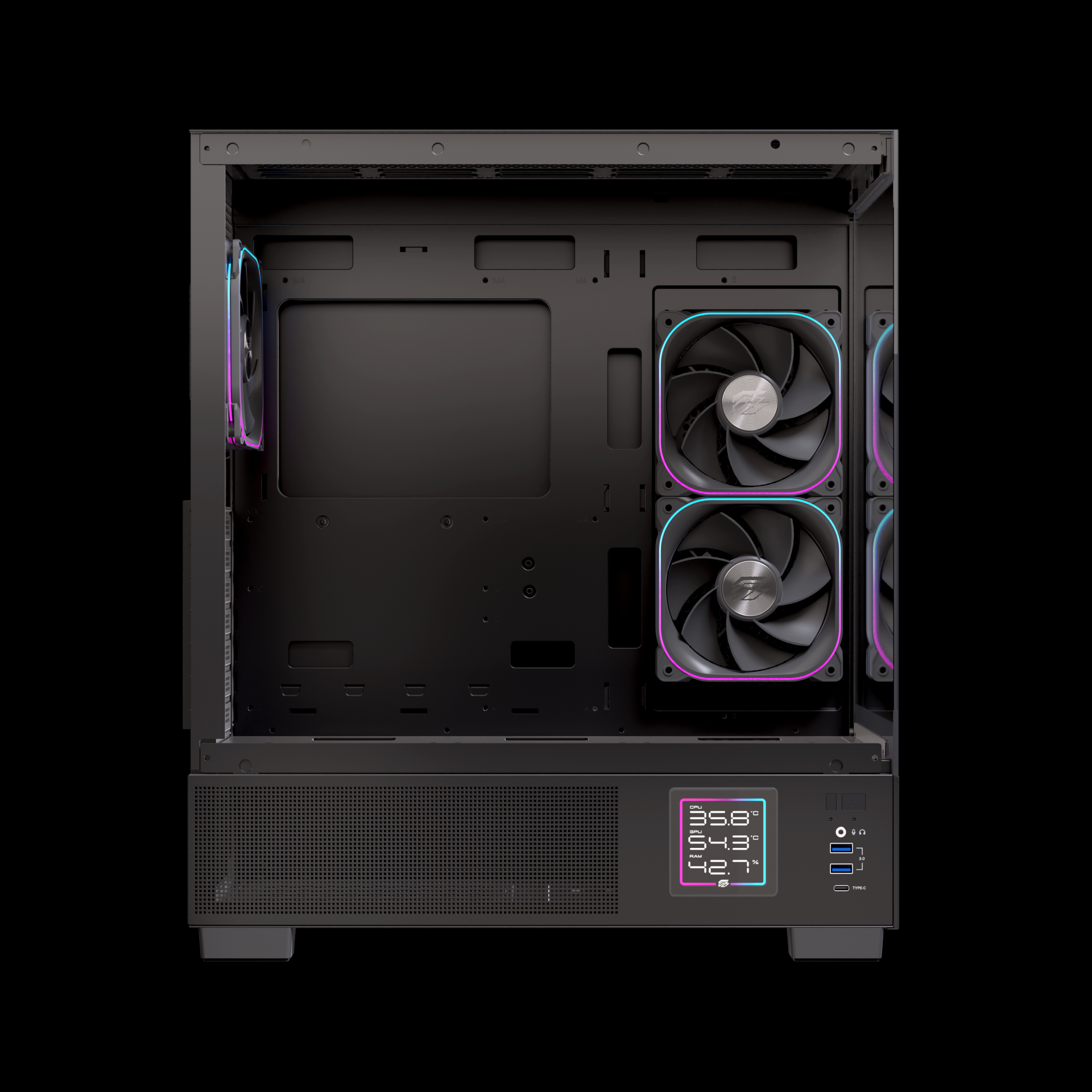 CASE EINAREX S501D RGB BLACK