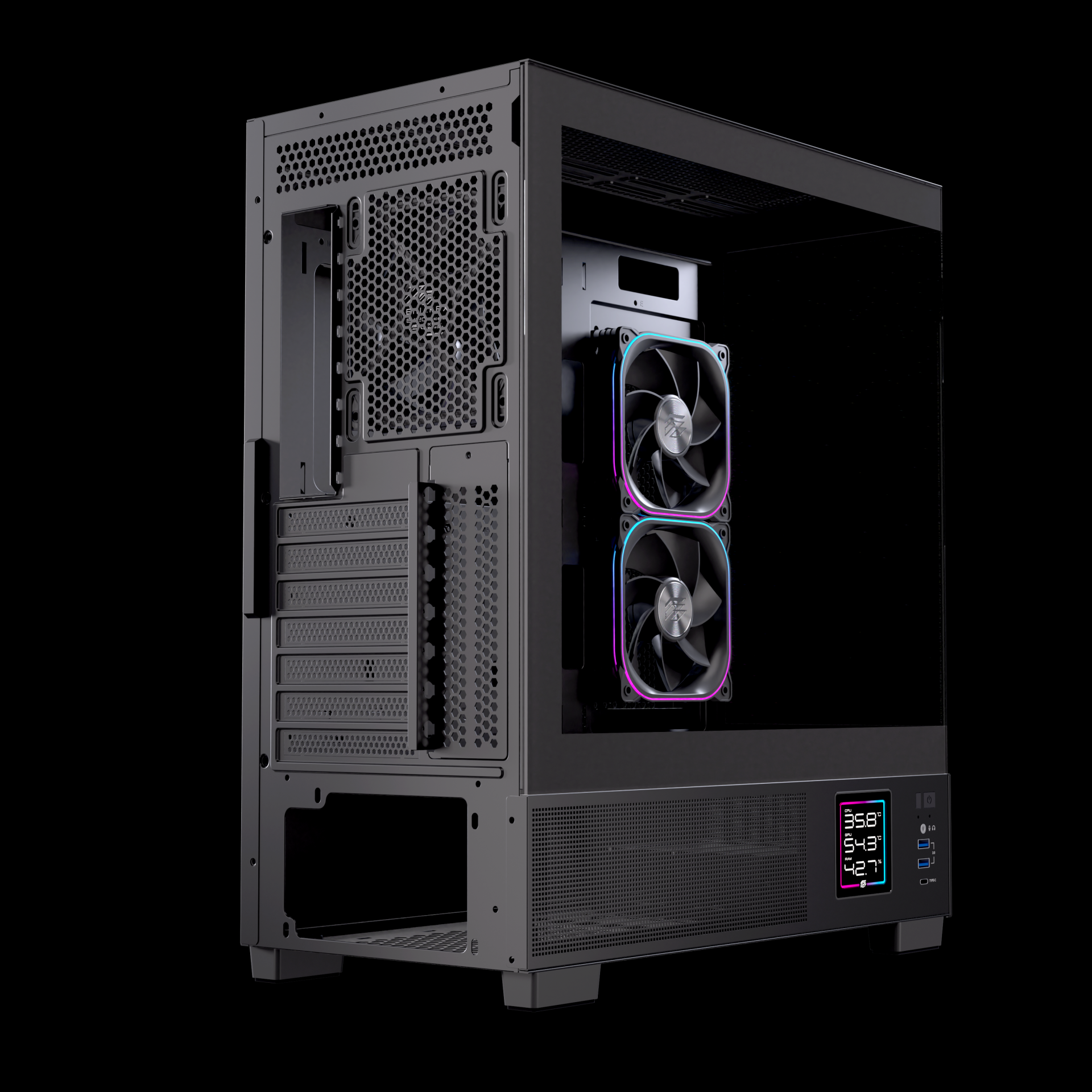 CASE EINAREX S501D RGB BLACK