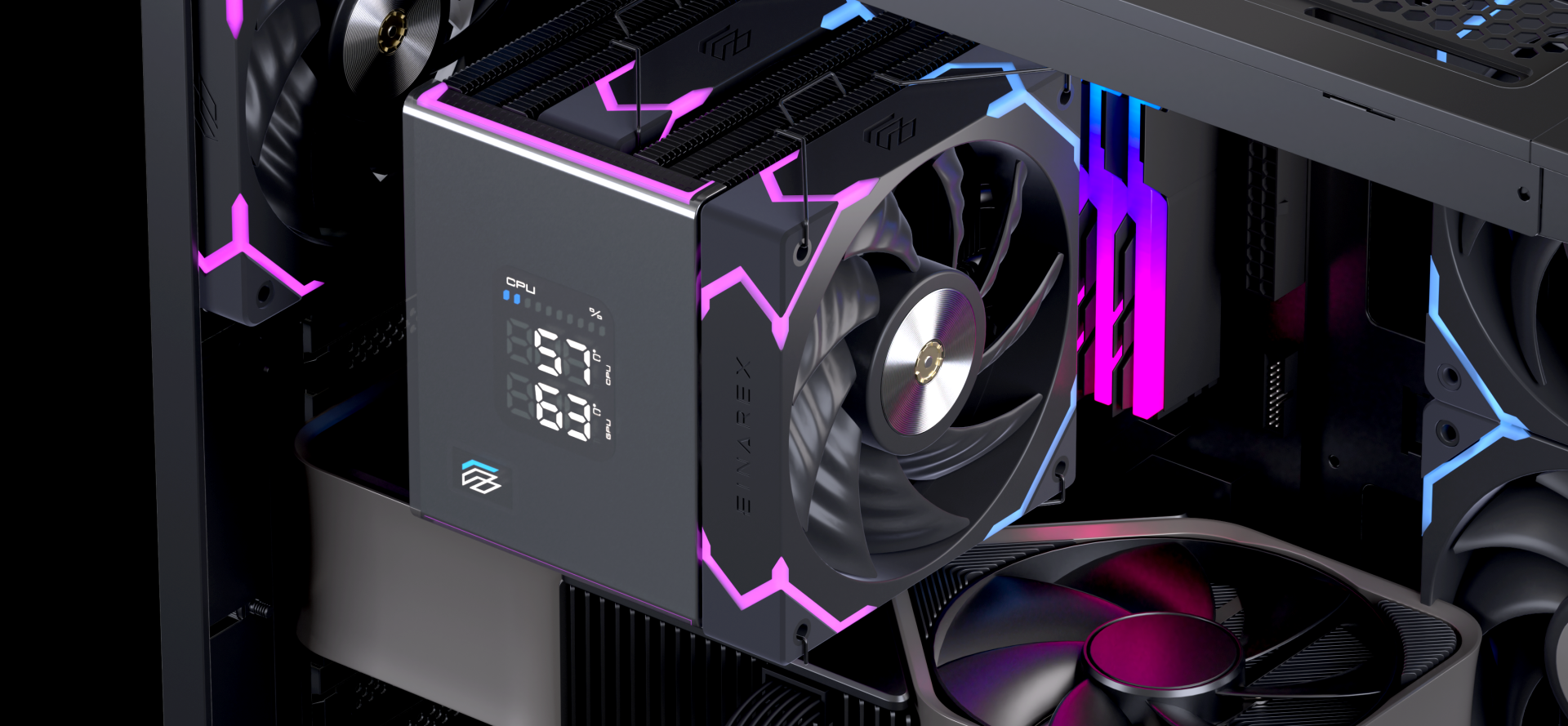 TẢN NHIỆT KHÍ EINAREX GLIDE G300 BLACK