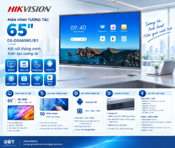 HIKVISION DS-D5A65RB/B3 – MÀN HÌNH TƯƠNG TÁC THÔNG MINH 65 INCH