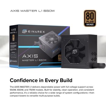 NGUỒN EINAREX AXIS MASTER L1 650W 80Plus BRONZE